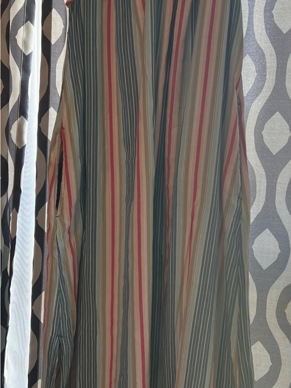 Old Navy Multicolor Vertical Stripe Maxi Dress in Blue, Pink & Cream